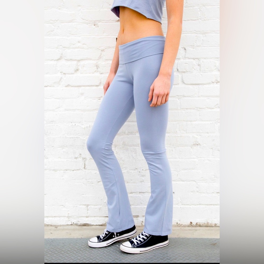Brandy Melville Priscilla yoga pants in Air Force color ( light heather blue)